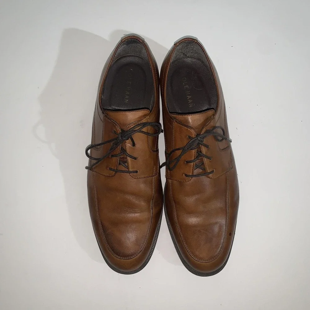 Cole Haan Shoes Mens Size 11 M Brown Leather Derby Dress Lace Up Comfort C24044